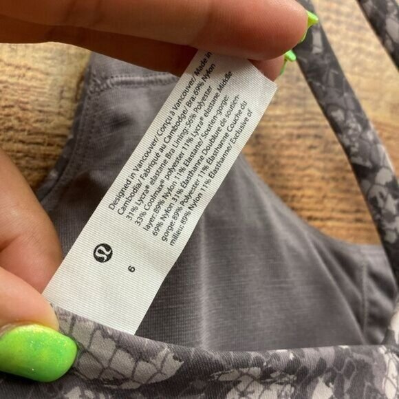 Lululemon Energy Bra Full Luxtreme NWOT Size 6 - Picture 5 of 5